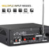 Facmogu 298A Max 300Wx2 Wireless Bluetooth 5.0 Stereo Audio Amplifier, 2 Channel Receiver with Bass & Treble Control,