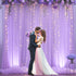Suppromo 208ft Decorations(4 58ft) Lavender Tulle Backdrop Curtain with Lights String for Wedding Baby Shower Lavender