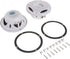 LANZAR Marine Speakers - 5.25 Inch 2 Way Water Resistant Audio System, 400 Watt Power, 1 Pair - AQ5CXW (White)