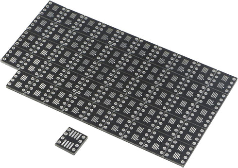 JIUWU 8 Pin Double-Side Prototype Printed Circuit PCB Adapter - Universal Board for DIY Soldering and Electronic