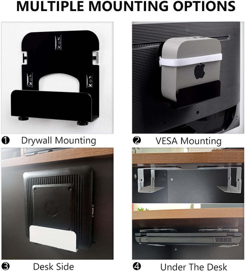 Gmailmall Cable Box Wall Mount Modem Mount Adjustable Wall Mount for Most Small Media PlayersRoku, Amazon Fire TV