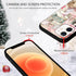 Aoldimu 12/12 12 6.1 Inch Aesthetics Christmas Collage Phone Cases for iPhone Pro Case Merry Christmas Shockproof Soft