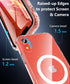 Hensinple iPhone XR Case, Magnetic Case with Screen Protector, Clear Back Slim Shockproof Protective Cover