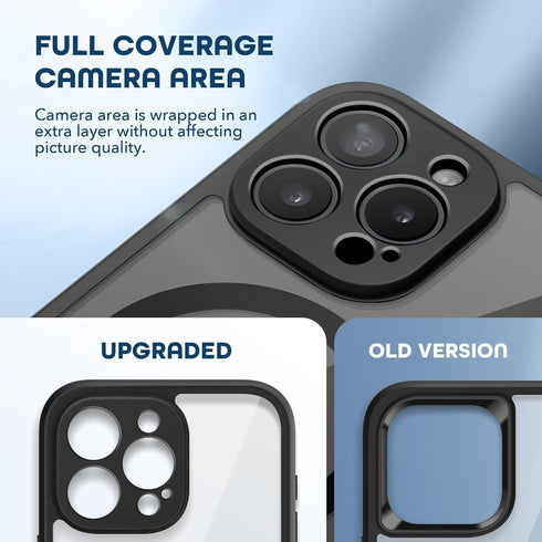 TIESZEN iPhone 15 Pro Max Case: Dustproof, MagSafe Compatible, 9H Tempered Glass & Privacy Screen Protectors, Upgraded