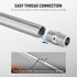 NEEWER Stainless Steel 19mm Support Rod Set - 8"/20cm and 12"/30cm Heavy Duty Rail Rods for Filmmaking