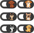 6Pcs 6 Styles Laptop Camera Cover Slide Dog 0.04 Inch Ultra Thin