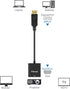 DisplayPort to VGA Adapter, 2 Pack, Gold-Plated Male to Female Compatible with Computer, Desktop, Laptop