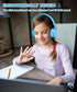 Kids Bluetooth Headphones, On Ear Wireless Headsets with Microphone, Foldable Stereo for iPad Tablet (Blue)