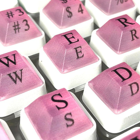 Zooplan 80 Pcs Self-Adhesive PC Keyboard Keys for Long Nails Typing and Gaming, Anti-Damage Symbolic and Alphanumeric