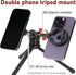 Zelnoox 1/4" 17/16/15/14/13/12 (MS-02R) Double Magnetic Ring Phone Holder Attach to Any Iron Surface | Screw Hole |
