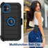iPhone 11 Case with Belt Clip Holster, 2 x Screen Protector, Military Grade Heavy Duty Shockproof Dust-Proof Cover