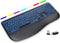 Hamile Large Print Wireless Backlit Keyboard Rechargeable Quiet Low-Profile Keys, 7-Color Light up