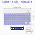 Ultra-Slim Bluetooth Rechargeable Keyboard for Amazon Fire HD 8 (2020) and All Bluetooth Enabled Tablets - Violet Purple