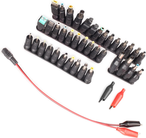 Laptop DC Power Adapter Kits, 41 PCS Universal 5.5 mm x 2.1 mm Tips Connector for Thinkpad Power Supply Plug
