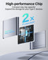 Hicober USB C to SD, Micro SD Memory Card Reader, Type C to SD Card Reader Adapter for MacBook and Android