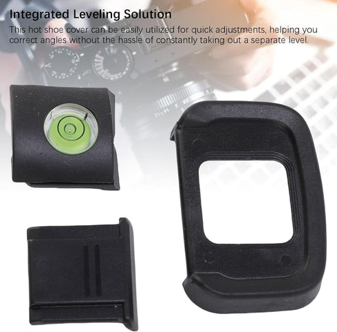 3 1 Set, Z50 Jonlaki in Eyecup Hot Shoe Cover Bubble Level Soft ABS Silicone Viewfinder Eye Cup with Light Blocking