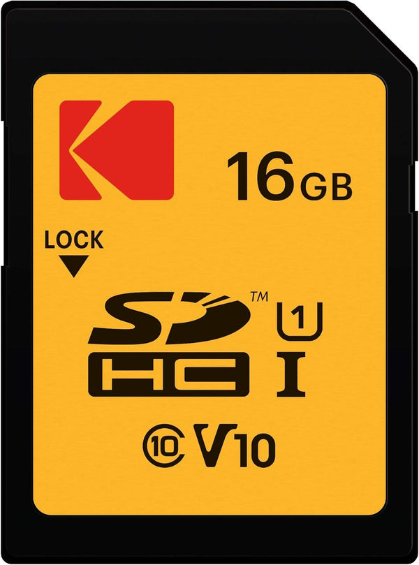 KODAK Premium Memory Card 16GB, 85MB/s Read Speed, 25MB/s Write Speed for Full HD Video, Compatible with SDHC and SDXC