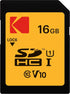 KODAK Premium Memory Card 16GB, 85MB/s Read Speed, 25MB/s Write Speed for Full HD Video, Compatible with SDHC and SDXC