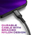 STATIK Durabraid 100W USB C Charger Cable, Type C Fast Charging Cable with Rapid Data Transfer, iPhone 15 Charger Cord,