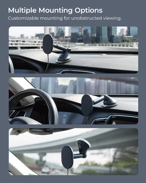 iOttie Velox Magnetic Wireless Car Mount for MagSafe iPhones - Charger Included, Compatible with iPhone 12 to 15