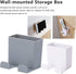 2 Pack Wall Mount Phone Holders - Adhesive Cell Phone Charging Brackets, Organizer Storage Box for Home Office.