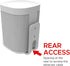 Wall Mount Bracket for Sonos ONE, ONE Gen 2, ONE SL & Play:1 Speaker, White, Compatible with ONE Series