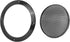 Unifizz 2pcs 7 Inch Metal Glossy Car Audio Speaker Cover Mesh Subwoofer Grill Protector, Black