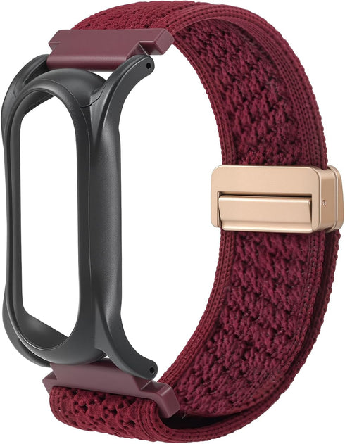 Adjustable Smartwatch Soft Woven Nyon Wristband + Protective Case Base fits for