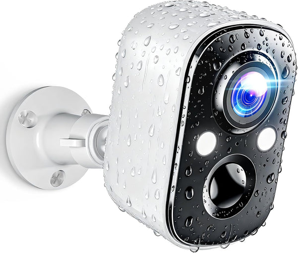 Techage Security Cameras Wireless Outdoor, 2K Battery Powered WiFi Cameras for Home Security