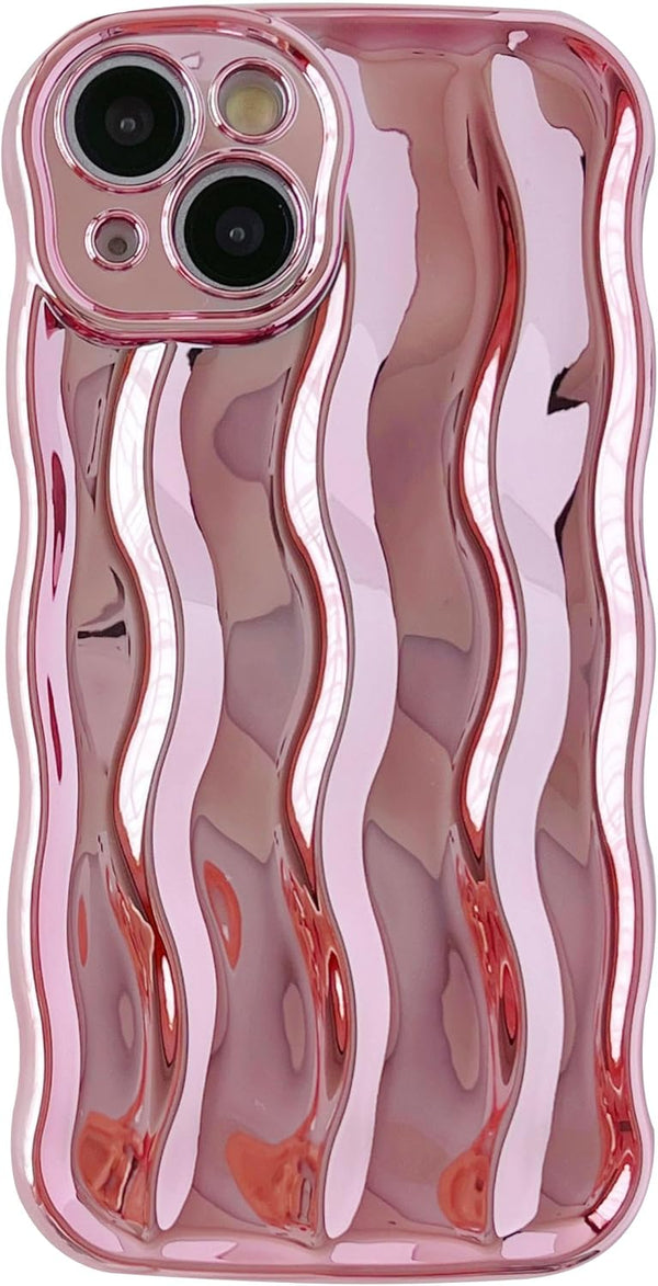 Caseative Water Ripple Pattern Soft Case for iPhone 11 (Light Pink)