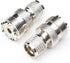 Mini UHF Male to UHF Female Connector, Pl259 Coax Adapters, 2 Packs