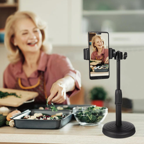 UKCOCO Adjustable Tablet Stand, Universal Phone Holder for Tablets and Smartphones, Suitable for Office, Study, Living
