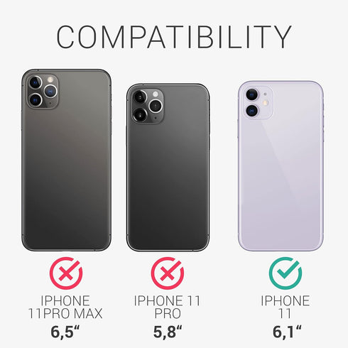 kwmobile Soft Slim Protective TPU Case for Apple iPhone 11 - Neon Pink