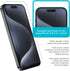 iPhone 15 Pro 6.1" Tech Armor Screen Protector - 9H Hardness, HD, Case Friendly, Ballistic Glass, 3 Pack + Bonus Lens