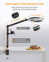 Ring Light with Stand and Phone Holder - USB 10'' Ring Light for Desk, Overhead Camera Mount for