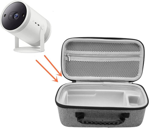 Cuifati Projector Carrying Case for Samsung Nebula Capsule 3 & 1080P Projector, EVA Waterproof Shakeproof Portable Travel Bag