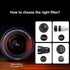 SAKUINER 82mm PUYI Split Diopter Filter Creative Half Transparent Blur Effect for Portrait & Landscape Photography