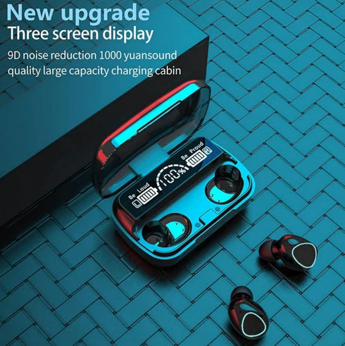 Wireless Earbuds Bluetooth 5.3 Headphones, Touch Control Noise Reduction, IP7 Waterproof Mini Ear Buds Mic In-Ear