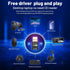 WiFi Adapter for Desktop PC, USB WiFi Adapter, Bluetooth WiFi 2-in-1, 600Mbps Dual Band Wireless Network, Plug and Play