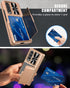 Vihibii for Samsung Galaxy Z Fold 3 Case - Hinge Protection, Credit Card Slot, Kickstand Design, Slide Camera Cover &