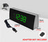 iTOMA Bedside Alarm Clock Radio with Bluetooth Speaker, Dimmable Jade Green LED Display, FM Radio with Sleep Timer, Dual Alarm with ON/OFF Push-button, Snooze, 12/24H CKS503U by iTOMA