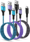 USB C Charger Cable Fast Charging 3 Pack 6ft for iPhone 15 Pro Max/15 Plus/15 Pro/15, 3.1A Braided Car Cord USB A to