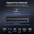 UGREEN 8 Ethernet Switch, Port Gigabit Ethernet Splitter, Plug & Play, Wall Mount & Desktop Network Switch Hub