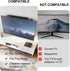 2 5.5Lbs, 34.65"x4.3" (TSH004-2B), WALI Soundbar Mount, No Drilling TV Top Shelf with Storage Boxes, Floating Monitor