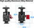 1/4-20 360 Insta360 X4/X3/X2/X/RS/R/GoPro/Sony/DSLR HSU Cold Shoe Mount Adapter, Aluminum Screw Hole Rotation Camera