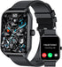 Smart Watch for Men Women, 1.85" Fitness Tracker with Heart Rate, Blood Oxygen, Pedometer, 100+ Sport Modes, Black