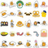 CHVISO 60PCS Japanese Lazy Egg Kawaii Stickers, Vinyl Waterproof Stickers for Kids, Teens, Adults