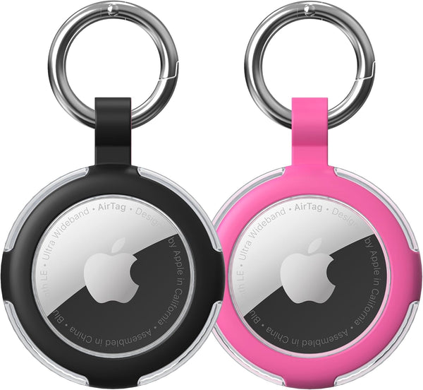 Compatible with AirTag Case Keychain, IPX8 Waterproof Holder for Apple GPS Item Finders