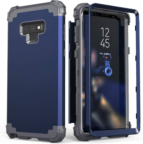 IDweel Galaxy Note 9 Case - Blue 3 in 1 Shockproof Slim Hybrid Heavy Duty Protection for Galaxy Note 9