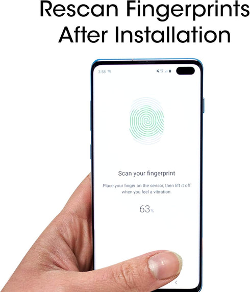 amFilm Ultra Screen Protector for Galaxy S10, UV Gel Application, Tempered Glass, 2 Pack